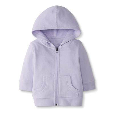 China Breathable Baby Boy Girls Hoodie Tops Toddler Zipper Pullover Hooded Sweatshirt With Pocket for sale