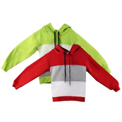 China Boys Girls Cotton Tops Hooded Kids Sweatshirt Kids Boutique Breathable Patchwork Hoodies for sale