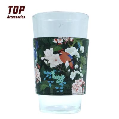 China Wholesale Minimalist Leather Mug Drink Carrier Sleeves Cup Sleeves Kpop Custom Printing for sale