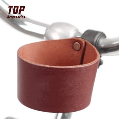 China Minimalist Print New Arrival Customized Cup Sleeves PU Leather Bicycle Cup Holder Sleeves for sale