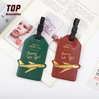 China Ebay Luggage Tags Factory Price Custom Logo Pu Leather Luggage Bag Tag With Ebay Name for sale