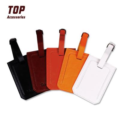 China Baggage Leather Tag PU Luggage Tags and Passport High Quality Bulk Leather Holders for sale