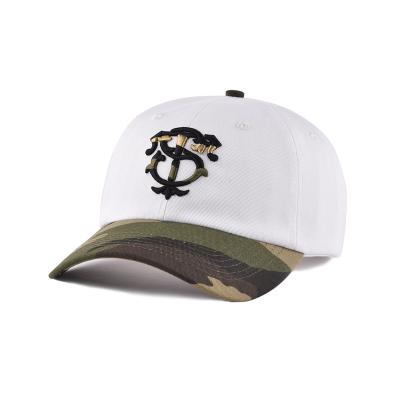 China COMMON Custom Camouflage Brim Baseball Cap Sports Camouflage Curved Baseball Hat for sale