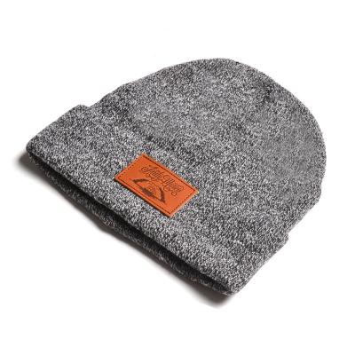 China JOINT Wholesale Knit Leather Patch Skullcap , Organic Cotton Skullcap Hat for sale