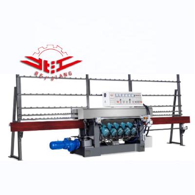 China Factory BEIJIANG Vertical Straight 5 Motors 45 Angle Polisher Glass Edger Processing Flat Glass Polishing Sharpening Machine for sale