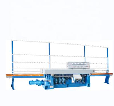 China Vertical Type 8 Motors Straight Line Edger Polishing-Beveling Glass Machinery Hotels BEIJIANG Glass Flat Beveling Machine for sale