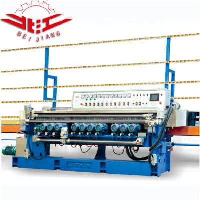 China Building Material Shops BEIJIANG Machine Industrial Building Straight Line Glass Edging Grinding Glass Cutting Machine With PLC Control for sale