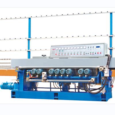 China Hotels BEIJIANG Mirror Making Glass Straight Line Grinding Edging Beveler Multi Level Polishing Machine for sale