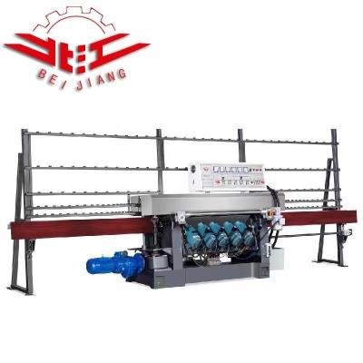 China Furniture / 5 Glass Motors Building Glass Straight Edging Polishing Machine Multilevel Sharpener for sale