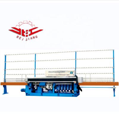 China Hotels Glass Straight Line Polishing Edger With 45 Angles / Glass Sharpening Machine With PLC Control Customized Automatic Production Line for sale