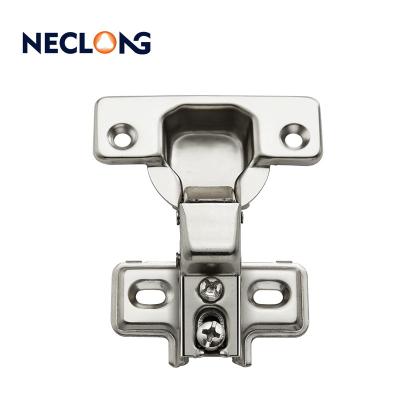 China Neclong Modern American Short Arm Hinge Cabinet Door Hinge Iron Base With Hook Furniture Hardware for sale