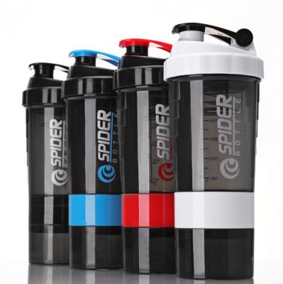 China Portable Gym Sport Shaker Bottle BPA Free Plastic Shakers Sport Water Bottle Shakers Protein Shaker for sale