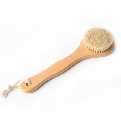 China All Natural 100% Natural Body Brush Dry Brush Exfoliating Brush Back Scrubber For Shower for sale