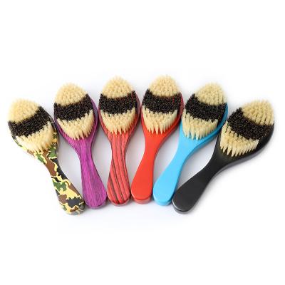 China EDAWA Curve Wave Brush Two Color Waterproof Multi Color Bristle 360 ​​Soft Semi-hard Bristle Hair Brush for sale