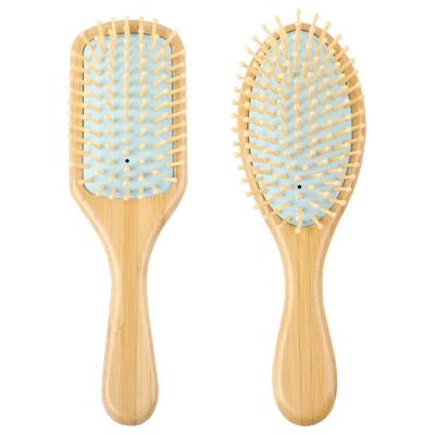 China Wholesale Custom Round or Square Logo Comb Wood Portable Airbag Cushion Hairbrush for sale