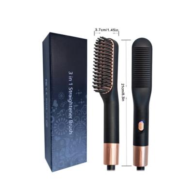 China Nondisposable Cheap Price Sale Rose Gold Fashionable Flat Iron Brush Hair Straightener for sale