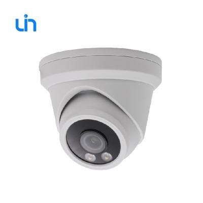 China One Way Audio 5mp Colorvu Fixed IR Turret Dome Network IP Poe Camera Night Vision 2.8mm Audio Full Color Lens F1.0 for sale