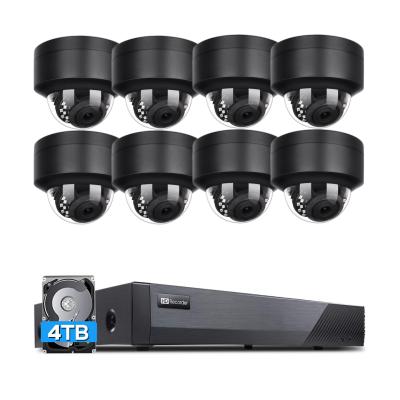 China NIGHT VISION UIN 8CH 4K POE NVR Kit 8MP Outdoor IP66 Dome IP Camera 2T HDD CCTV System Waterproof for sale