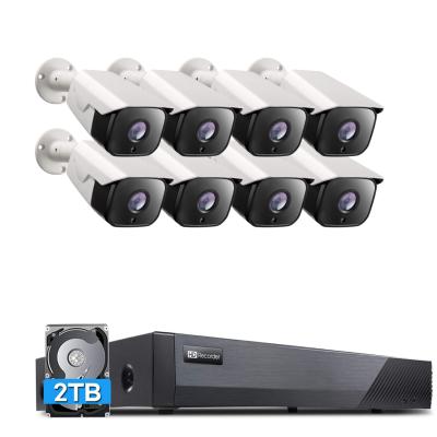 China Factory Price NIGHT VISION UIN 5mp CCTV Kits Motion Detection 8ch Poe Nvr Security Camera Wholesale Price for sale