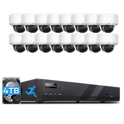 China NIGHT VISION UIN Manufacturer 16 Channel H.265+ NVR POE 5MP Video Surveillance Kit 16ch IP Camera Security System For Indoor for sale