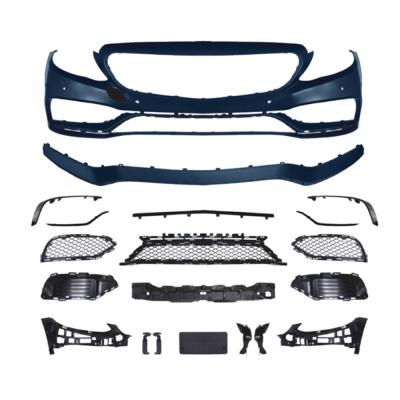 China Customized C63 AMG Style Front Bumper Grille for Mercedes Benz C-Class W205 2015-2018 for sale