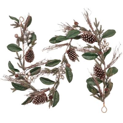 China Promotion Christmas Gift Hot Selling Christmas Ornaments EG Pinecone Decorate Garlands Christmas Wreath Decoration for sale