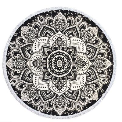 China Wholesale Hot Viable Csi Around Boho Beach Towel Large Microfiber Tropical Print Mandala Sand Free Beach Towels for sale