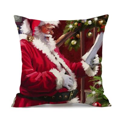 China Portable Merry Christmas Theme 3D Cartoon Throw Decor Luxury Gold Quality Cushion Covers Fashion Decorative for sale