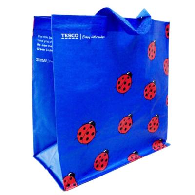 China Reusable Promotional Custom Cheap Printed Image Recyclable PP Laminated Woven Shopping Bag for sale