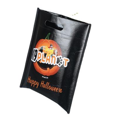 China Promotional Customized Eco Friendly Reusable Cute Christmas Halloween Printing PP Bag Reusable Non Woven Shopping Bag for sale