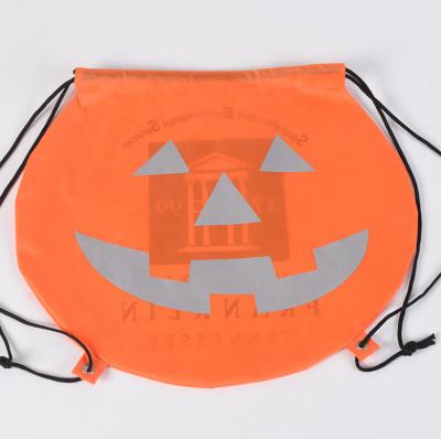 China Eco-freindly/Durable/AZO Polyester Pumpkin Drawstring Backpack Free Eco-friendly Sports Draw String Bag for sale