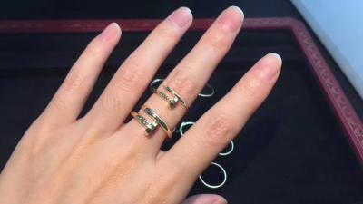 China Stylish Custom 18K Gold Jewelry Juste Un Clou Ring For Parties And Celebrations for sale