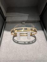 China Rundgeschnittenes 18K Gold Diamant Armband Verbessern Sie Ihre Schmuckkollektion zu verkaufen