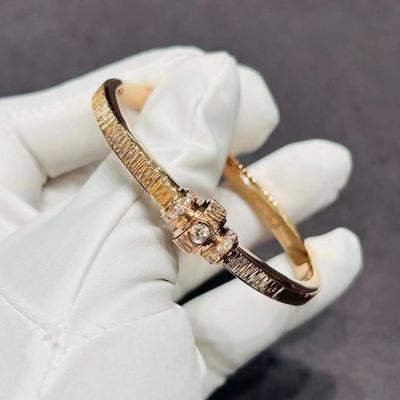 China 18K Gold Diamond Bracelet Real 18K Solid Gold Diamond Jewelry Factory for sale