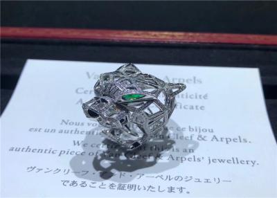 China Exquisite Cartier Jewelry / Panthere De Cartier Ring Full Diamond Paved cartier jewelry luxury for sale