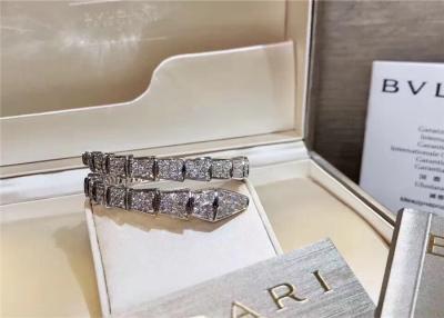 Chine Les bijoux fascinants de diamant de l'or 18K, pavent complètement le bracelet de serpent de Bvlgari de diamant à vendre