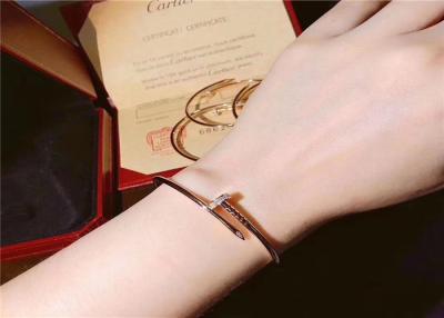 China De unieke Armband van de V.N. Clou van 18K Gouden Cartier Juste met 20 Ronde Heldere Besnoeiingsdiamanten Te koop