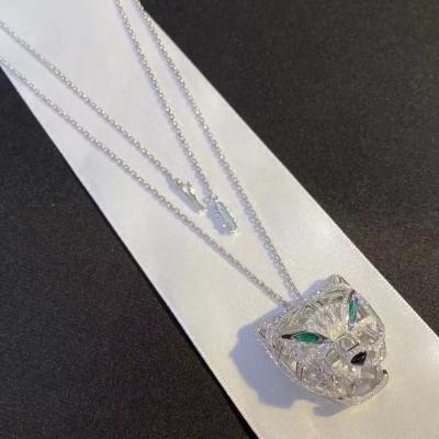 China Panthère de Cartier Necklace 18k white gold diamond cartier tiger necklace custom for sale