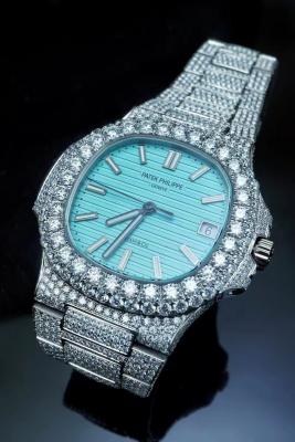 Chine Patek Philippe Montres en moissanite glacée à vendre