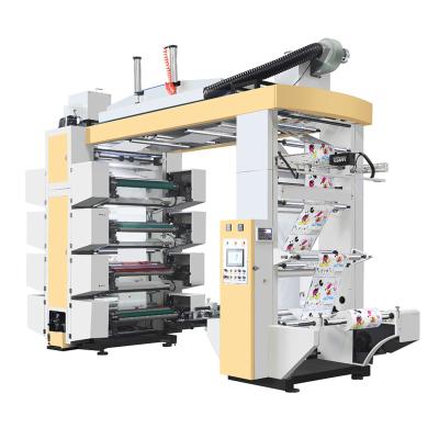 China Eight Color Flexo Printing Machine 8 Colors Flexo Printing Machine For PE Film for sale