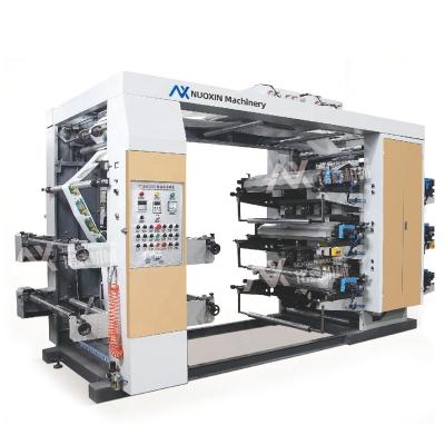 China Automatic Six Color Flexo Printing Machine Bright Paper Straw Fan Chips Cotton Bag Flexo Letterpress Machine Printers For Sale for sale