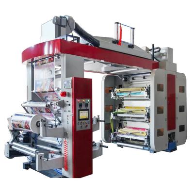 China Automatic Six Colors Flexo Printing Machine Polypropylene Bag Plastic PP Paper Cup Fan Flexo Impresora De Etiquetas Printing Machine for sale