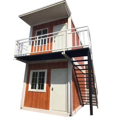 China China industrial luxury prefab living assembled 20ft 40ft container house house villa with 2 floors for sale