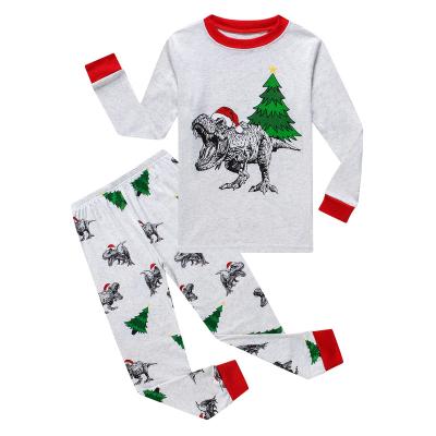 China Dinosaur Kids Pajamas Christmas 100% Cotton Thermal Pajamas Sets Kids Pajamas Pajamas for sale