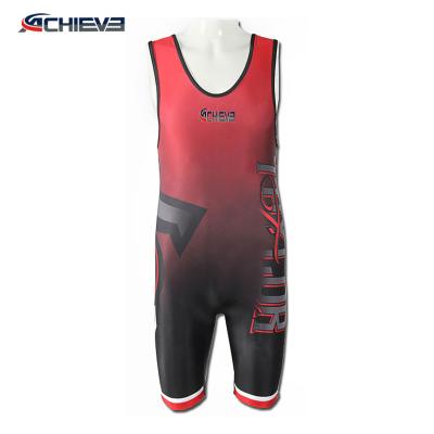 China Elastic wrestling shirts, cool wrestling singlets, men weightlifting singlet freestyle wrestling singlet for sale