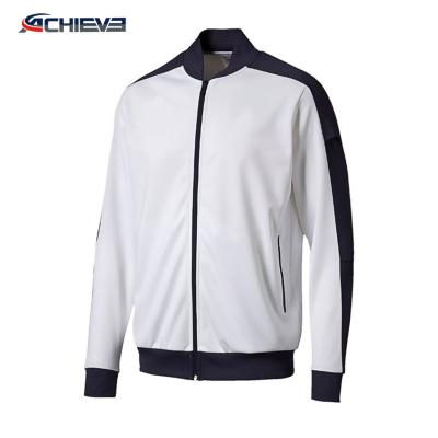 China OEM 2022 Comfortable Breathable Customized Jacket American Sublimation Quality College Dinner Zipper Jacket for sale