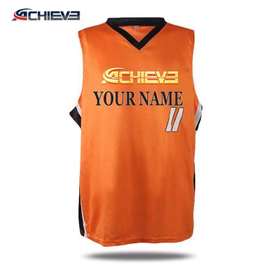 China Breathable Cheap Reversible Basketball Tank Tops With Numbers Mesh Basketball Shorts Uniform for sale