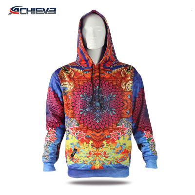 China Wholesale high quality 100% sublimated hoodies 100% polyester fabric hoody men for sale