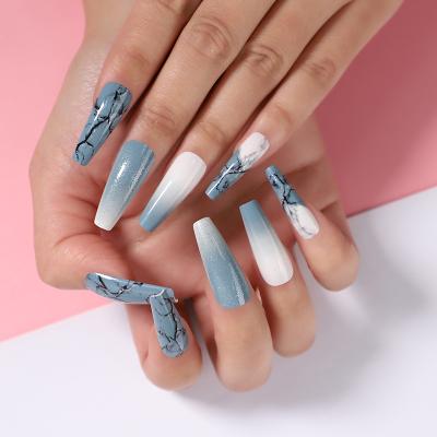 China Easy Apply Custom Design Hand Made False Nails Fakenail Xxl Crystal Press On Nails With Fake Nails Artificial False Nails for sale