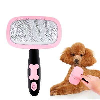 China New Style Cat Dog Pet Hand Brush Pet Hair Brush Viable Remover Rotating Massage Pet Grooming Brush for sale